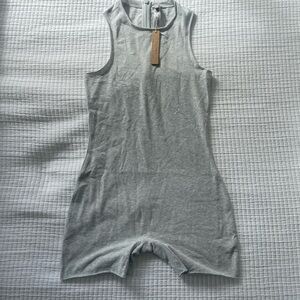 NWT Skims Cotton Jersey Onesie Grey Size Small